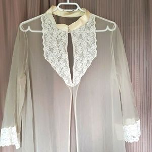 Vintage sheer robe